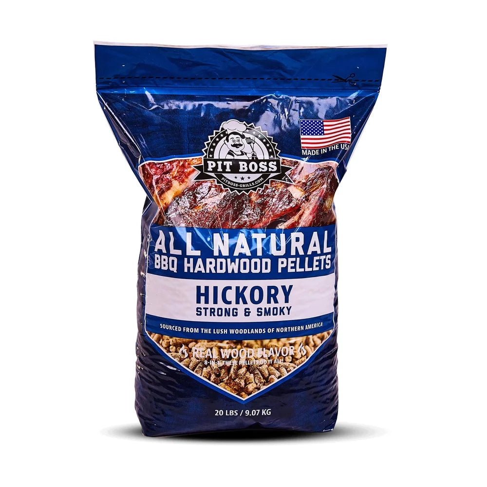 Hickory Hardwood Pellets 20 Lb Bag for Grilling and Smoking