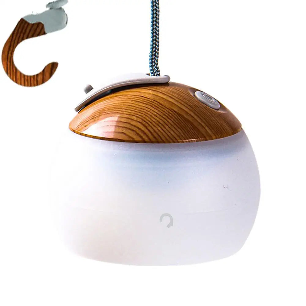 Illuminate your outdoor nights with a rechargeable LED camping light that powers up via Type C and doubles as a portable emergency power bank, keeping your camp fully charged for anywhere you roam.