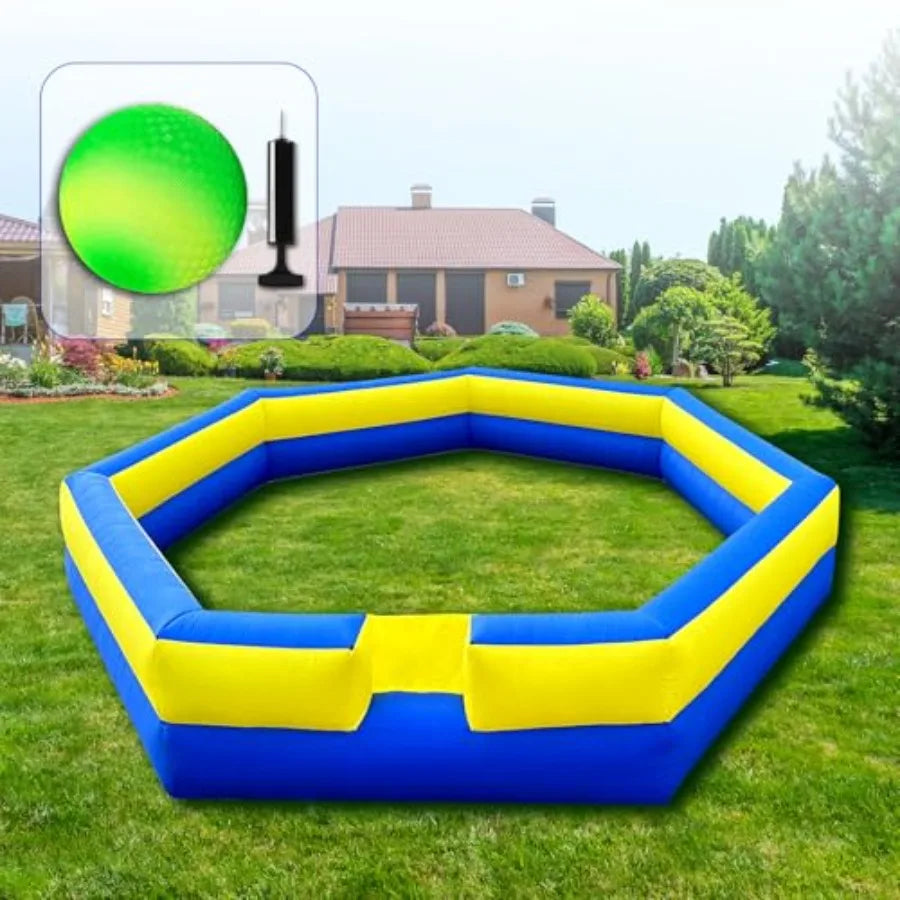 OLOEY 15Ft Inflatable Gaga Ball Pit With Balls For Indoor Outdoor Use Portable