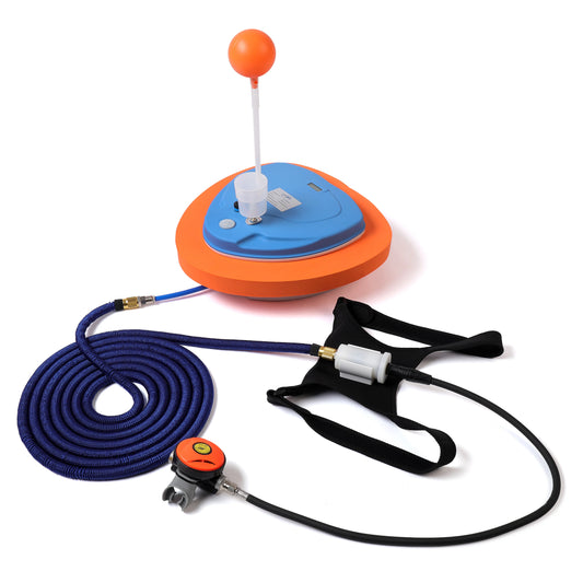 From TUDIVING, this compact scuba ventilator unlocks cable-free dives with dependable breathing down to 12 meters, so you explore more with less gear and greater peace of mind on every ascent.