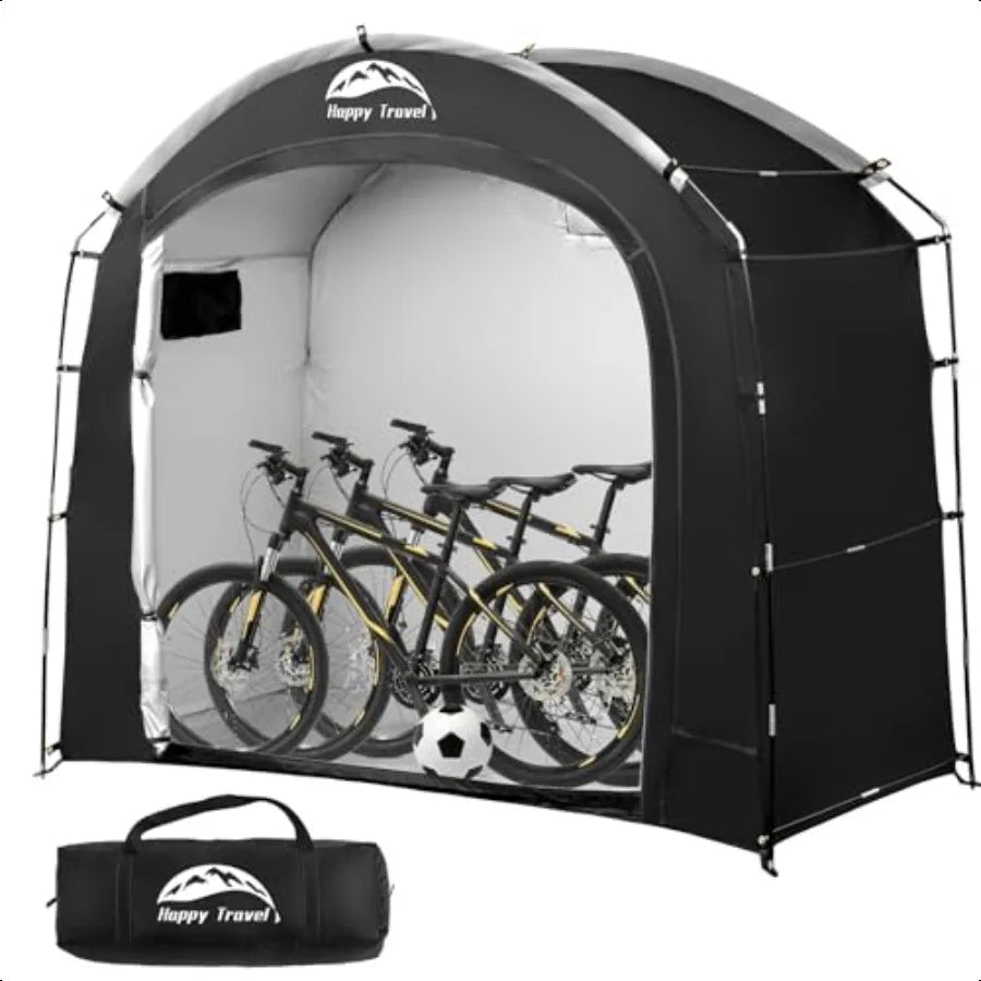 Large Outdoor Waterproof Bike Storage Tent Shed For 2 To 3 Bikes With Window