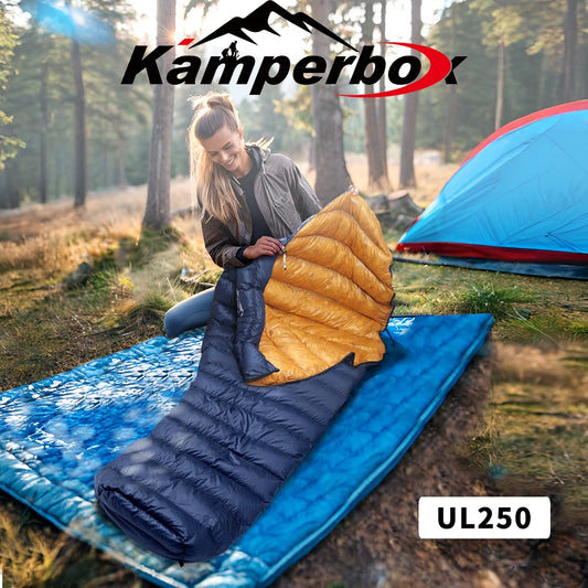 Kamperbox Ultralight Down Sleeping Bag With 800 Fill Power 250G Duck Down