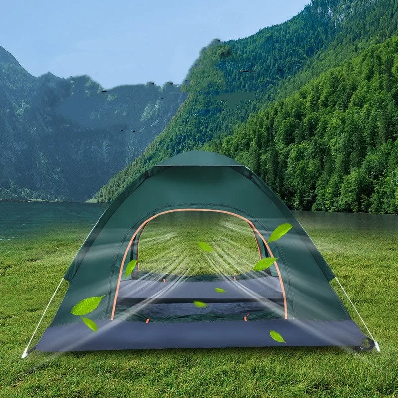 Experience instant shelter with a fast, reliable pop-up tent that fits two to three campers for any outdoor adventure.
