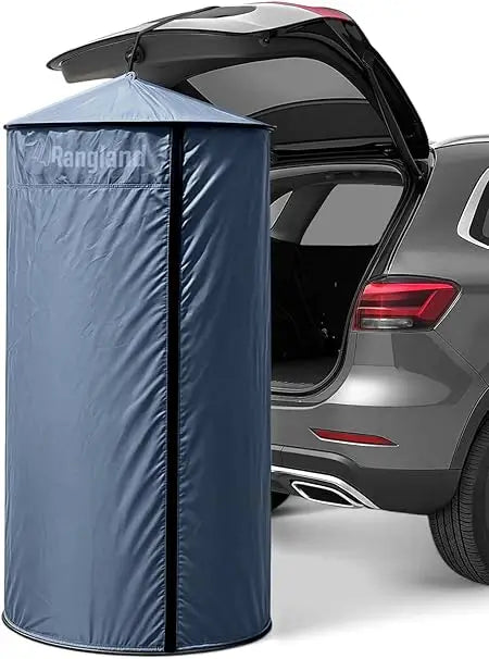 Instant SUV Trunk Changing Tent With Pop Up Privacy Shelter Liftgate Suction Pod