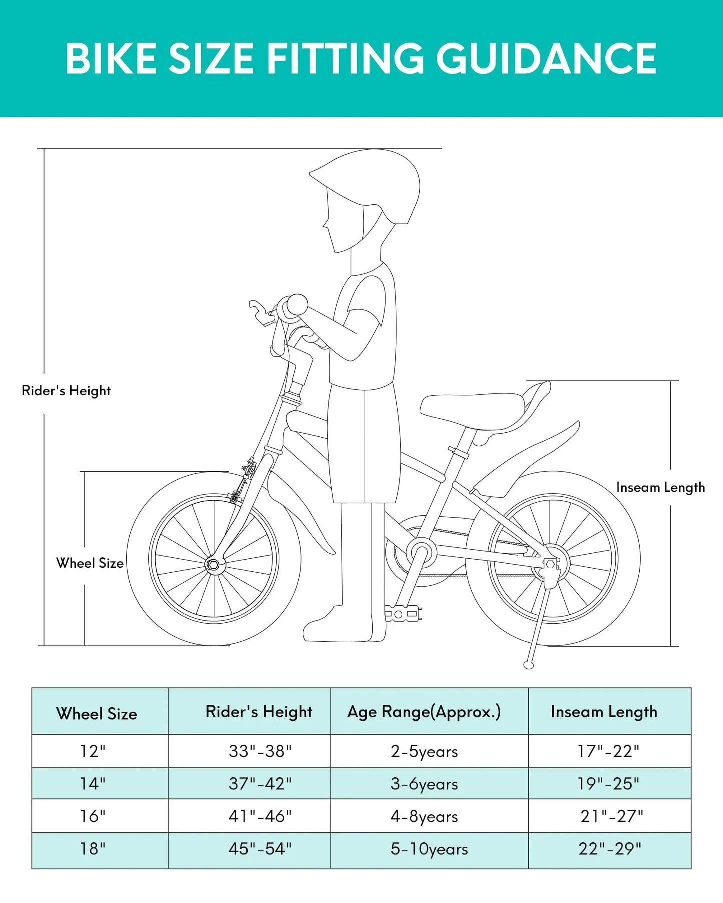 Ride confidently with this sturdy 16 inch kids bike built for balance, control, and hours of safe riding, featuring training wheels, dual handbrakes, an adjustable handlebar and saddle, a durable frame with a steel fork, a kickstand, and a unisex design