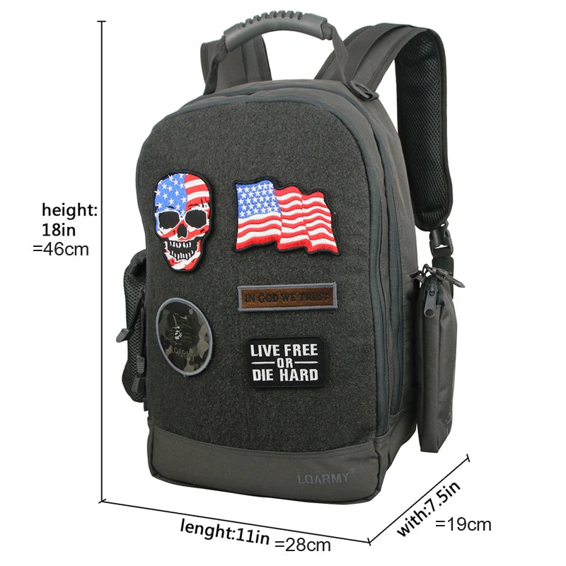 Gear up for any outdoor mission with the 35L LQARMY outdoor tactical backpack, built to endure, protect, and perform under rugged conditions.