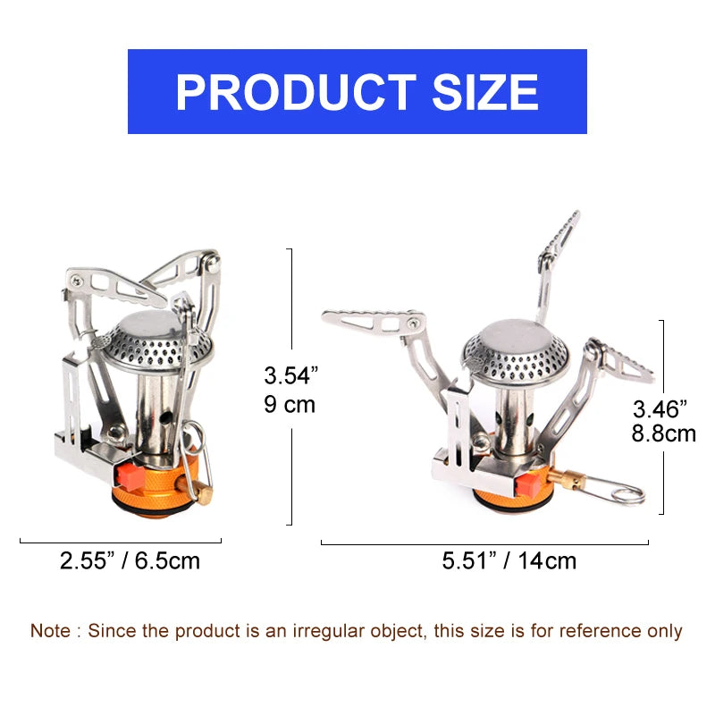 Widesea Camping Cookware Set 1L Portable Pot Cup Stove Outdoor Tableware