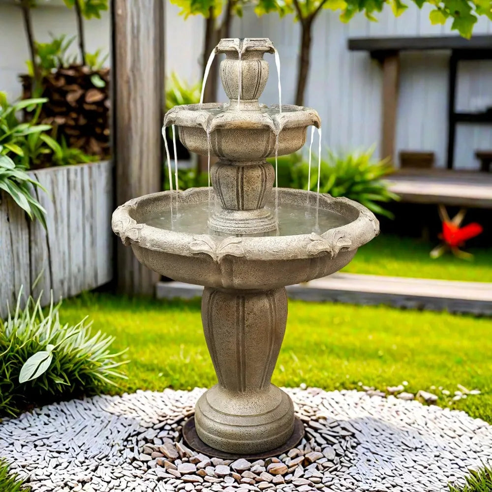 Elevate your outdoor living with a bold 3 tier concrete fountain that delivers soothing water drama and modern design.