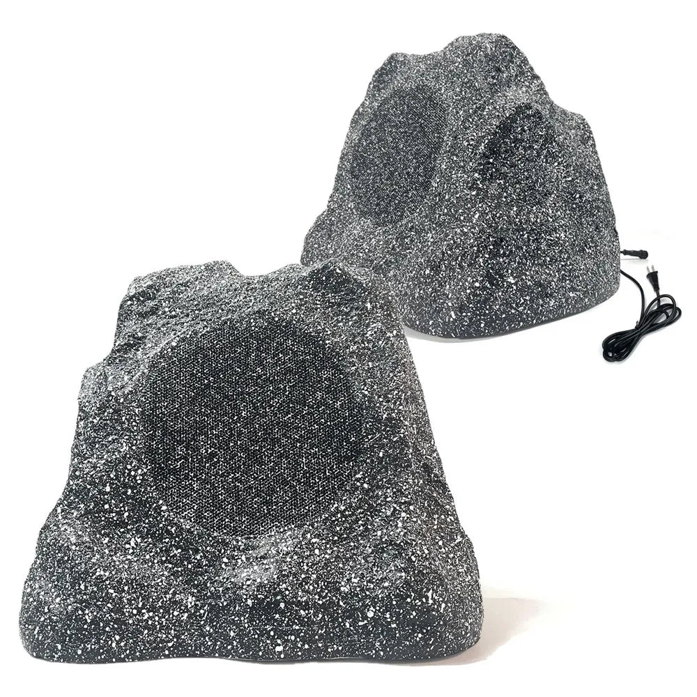 Herdio 8 Inch Bluetooth Rock Speakers Waterproof Stereo System Garden Pool
