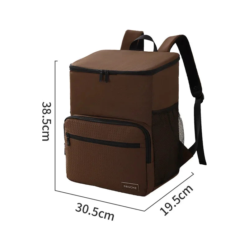 NONECN Insulated Backpack Cooler Large Capacity Outdoor Travel Bag PEVA Lined
