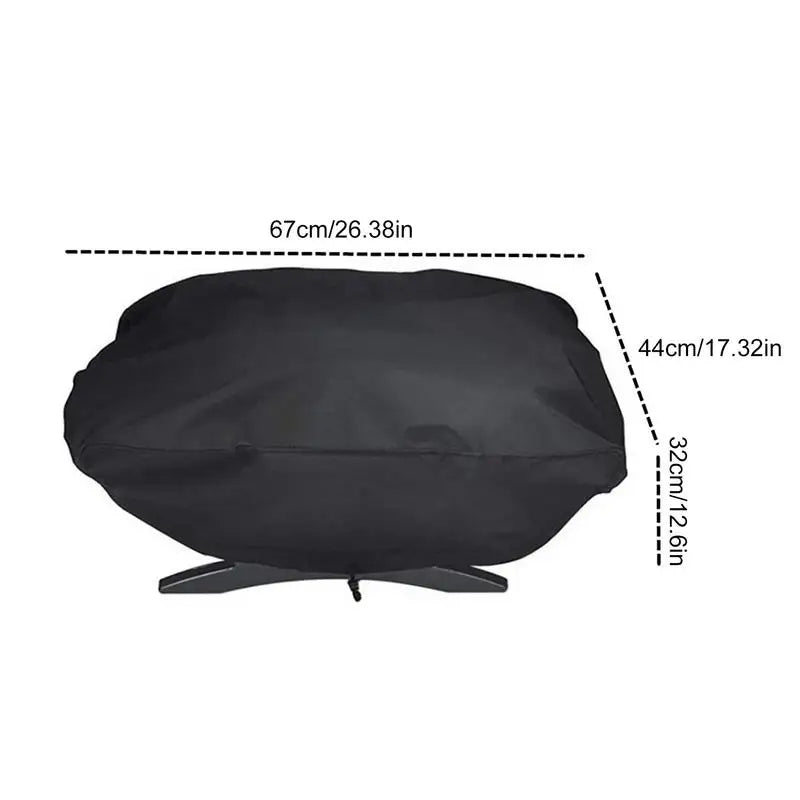 Protect your grill from rain, dust, and sun with this durable 210D Oxford BBQ cover for year-round protection.