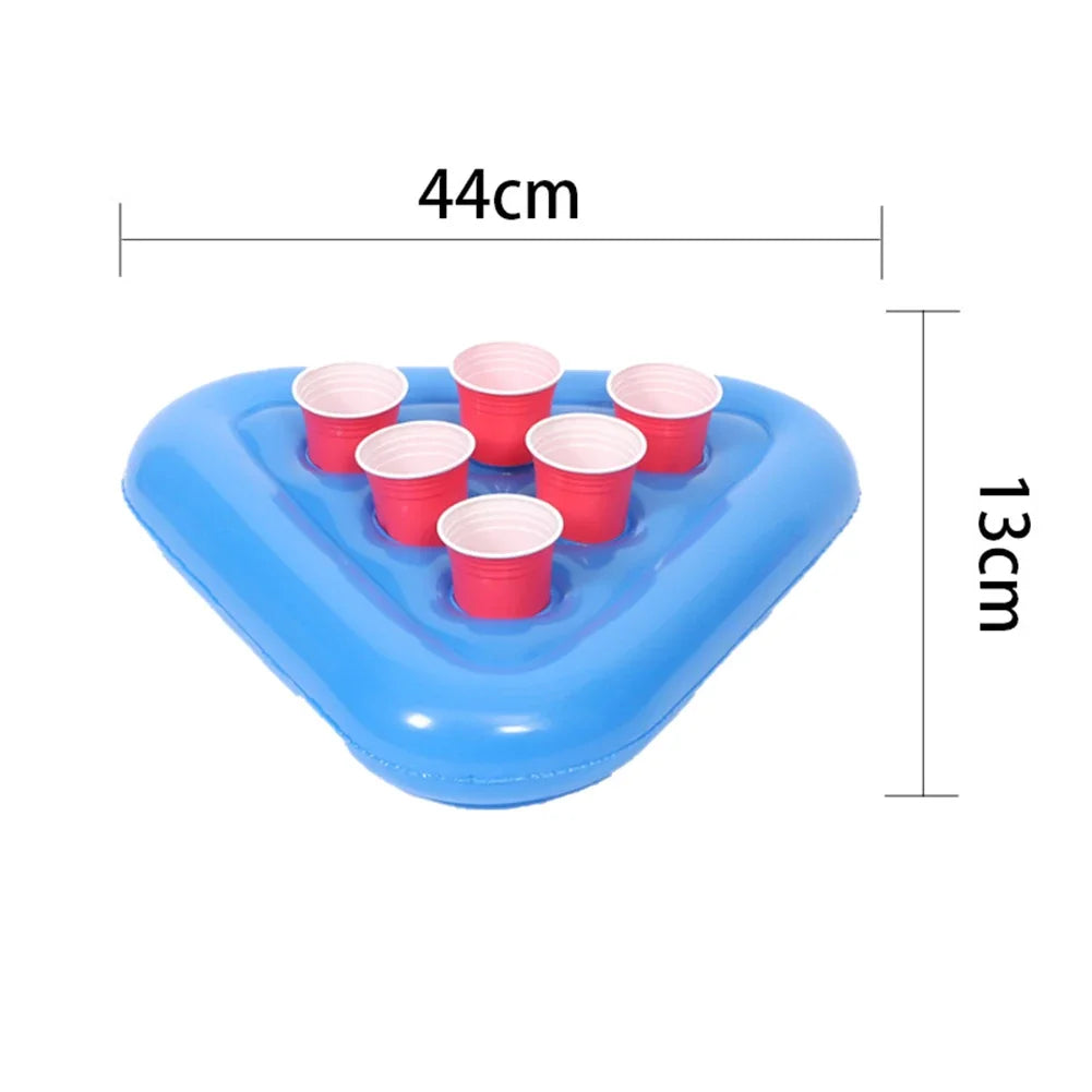 Inflatable Beer Pong Hat Kids Toy Floating Pong Game For Swimming Pool Party Supplies Beach Inflatable Toys Giant Beer Pong Toss