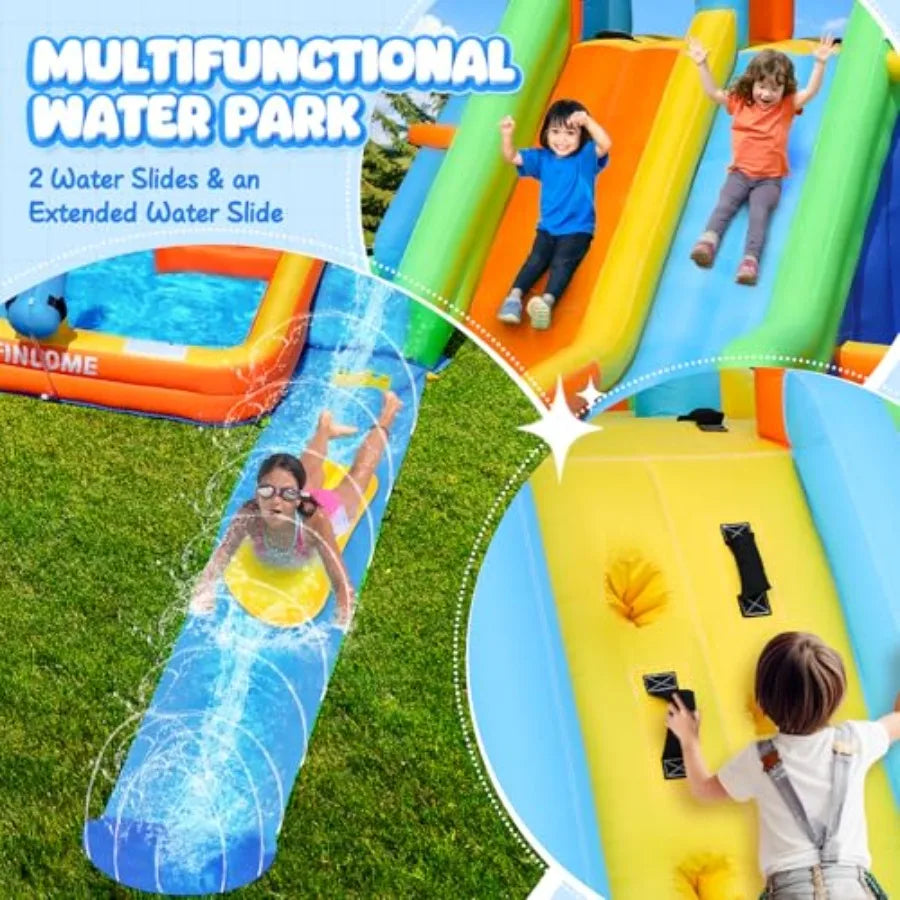 Turn your backyard into a splash-filled playground with the NONEDesign inflatable water slide, built for safe, high-energy fun.