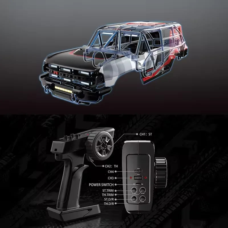 JIUSICE 1:12 Brushless High Speed RC Car Four Wheel Drive Off Road RTR