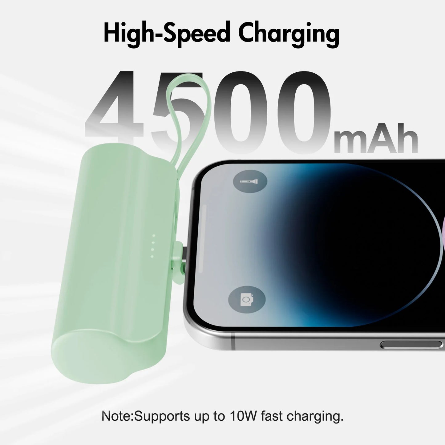 Mini 4500mAh Fast Charging Power Bank Type C 10W for Huawei Samsung iPhone