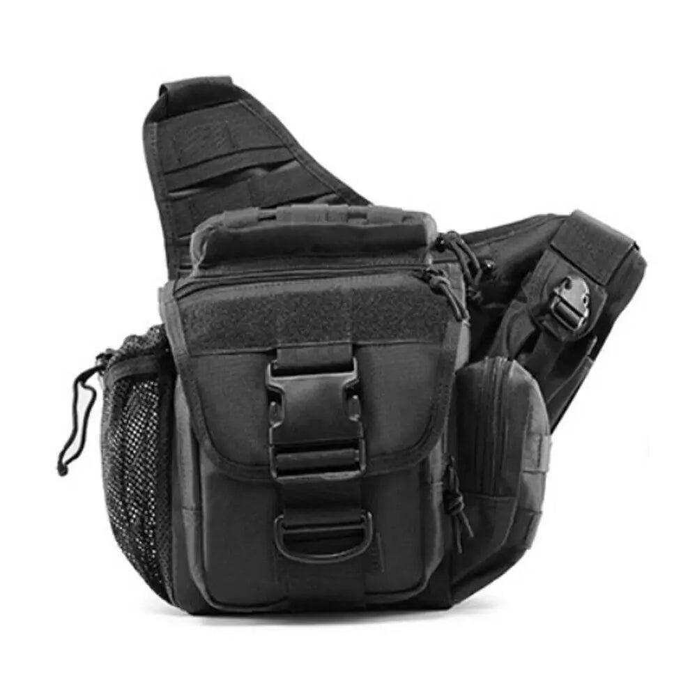 Outdoor Tactical Shoulder Bag Sling Pack Molle Pouch Nylon