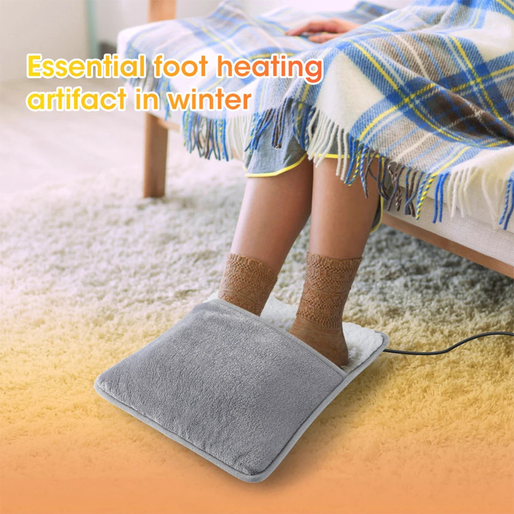 Shunmaii Winter Electric Foot Warmer Heating Pad USB Foot Blanket for Home