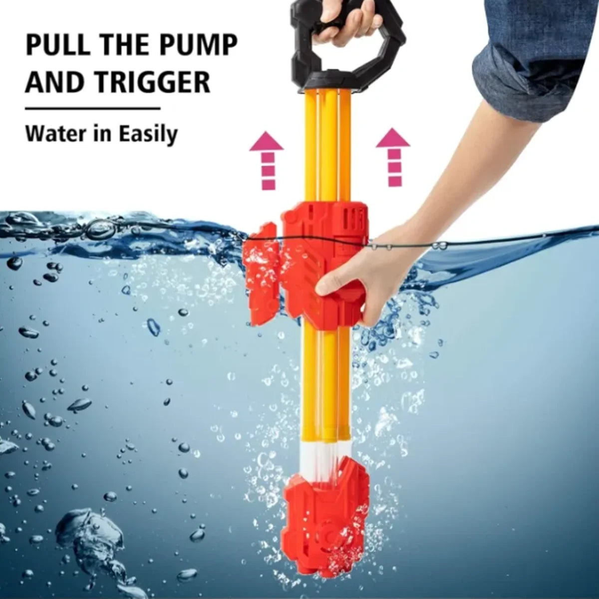 2 Pack Water Guns for Kids Outdoor Squirt Blasters Summer Toy