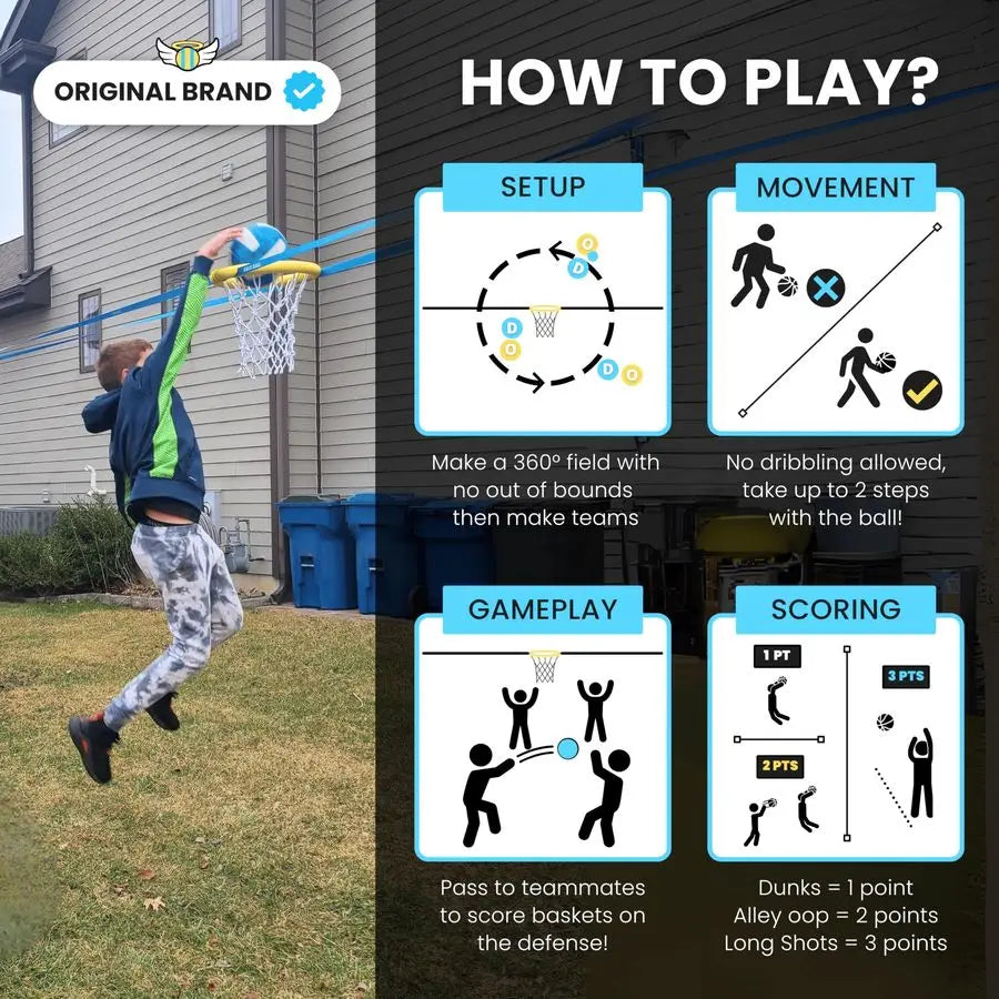 BALL Portable Adjustable Height Floating Basketball Hoop For Outdoor Yard