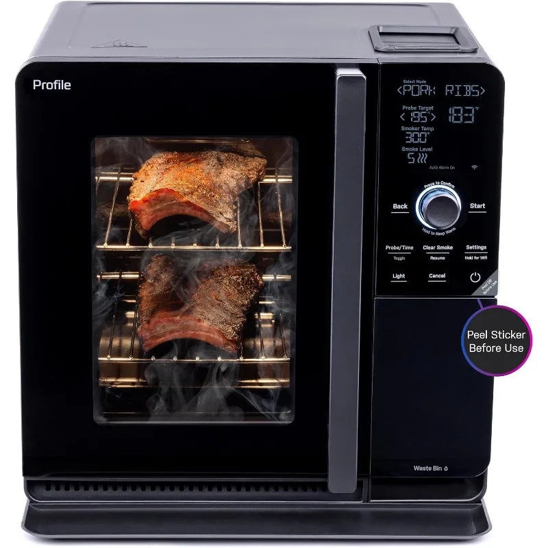 Smart Indoor Pellet Smoker With WiFi And 5 Smoke Control Settings