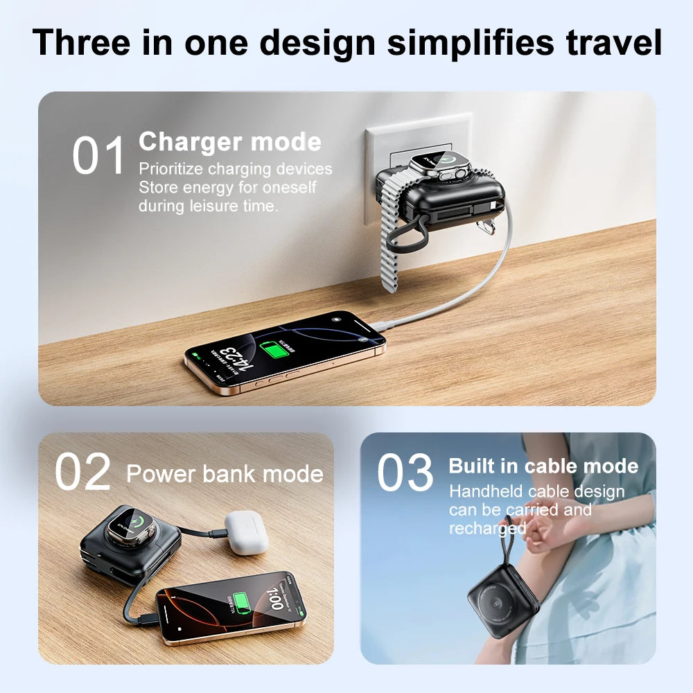 Charge on the go with Crown’s 8 In 1 Magnetic Wireless Power Bank, a 15000mAh powerhouse built for busy lives and travel.