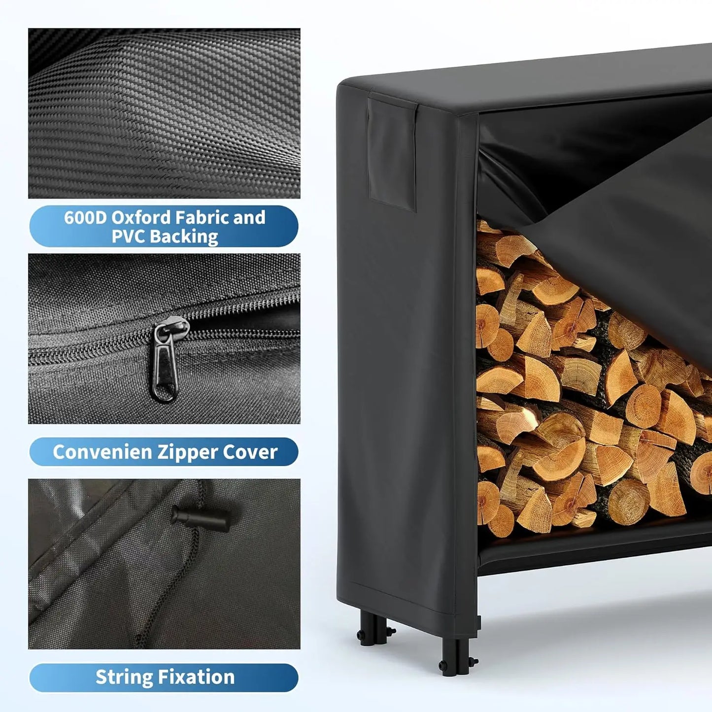 Transform your outdoor space with a sturdy 4ft firewood rack that keeps logs organized, dry, and ready for a cozy fire.