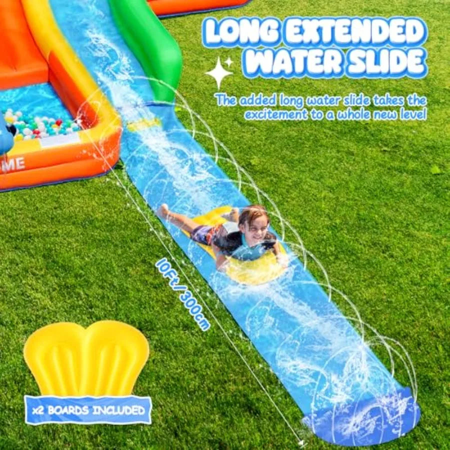 Turn your backyard into a splash-filled playground with the NONEDesign inflatable water slide, built for safe, high-energy fun.