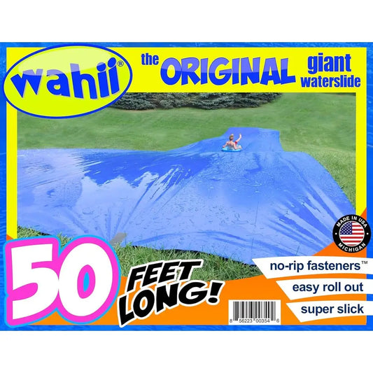 OLOEY The Original Giant Backyard Water Slide 75 Ft Family Slip And Slide Blue