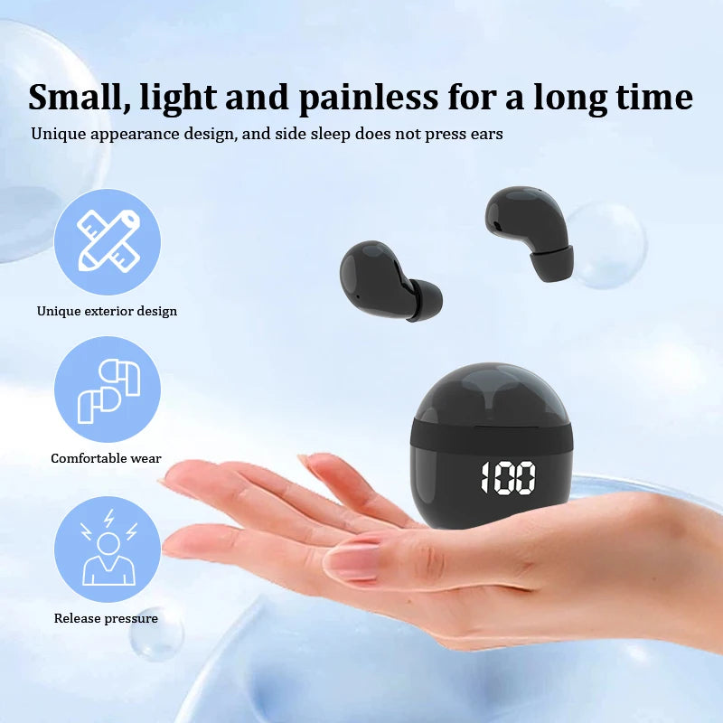 SHUKE Invisible Bluetooth 5.3 In Ear Earphones With Microphone
