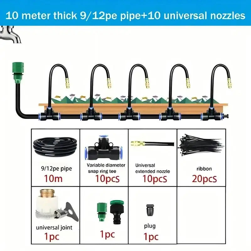 Upgrade your outdoor watering with a universal automatic irrigation sprinkler kit that delivers efficient, even mist across balconies, patios, and gardens.