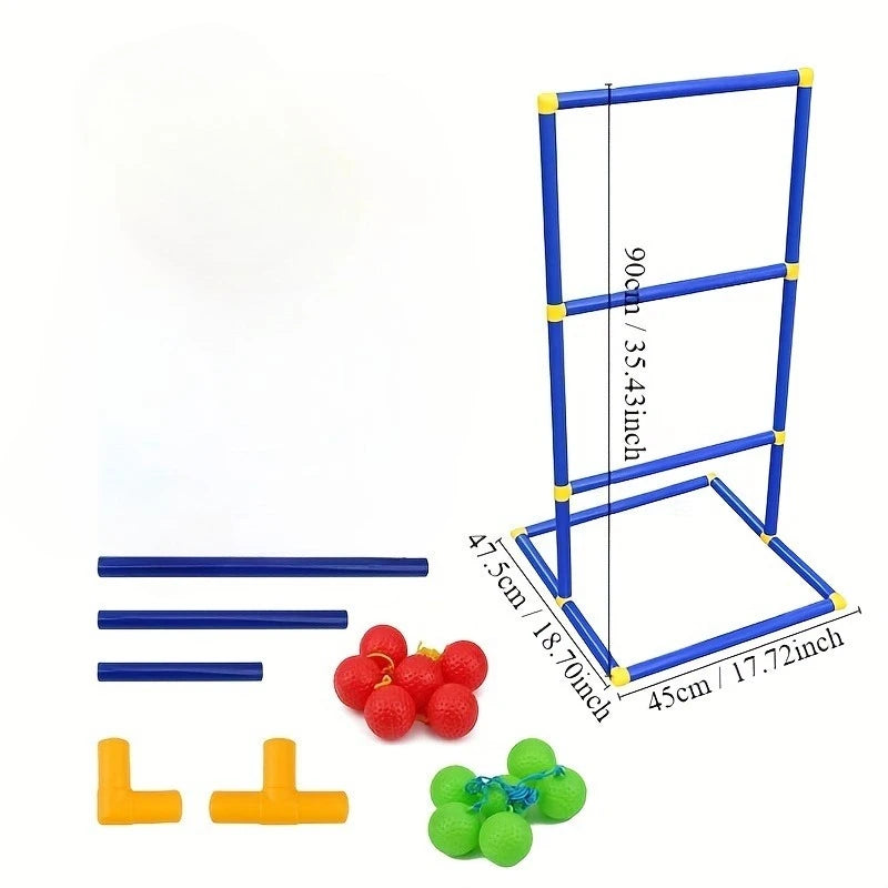 Ladder Toss Outdoor Game Set With Balls For Backyard Play