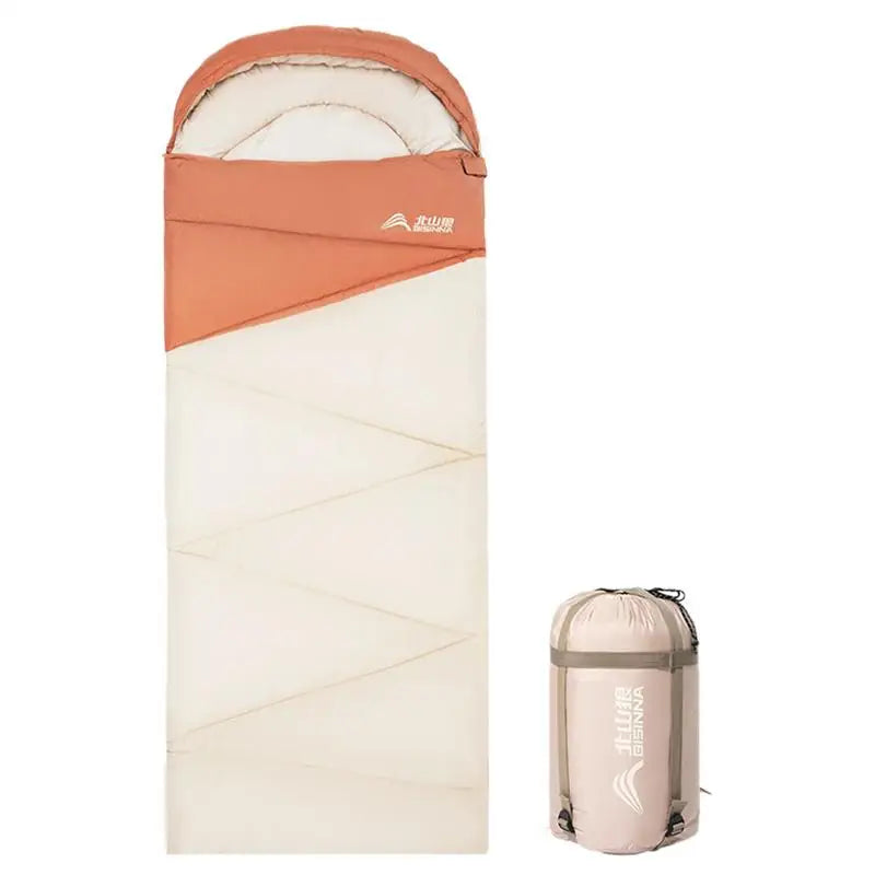 Sleep soundly on every adventure with this versatile cotton sleeping bag built for campsite comfort, backpacking ease, and cool nights.