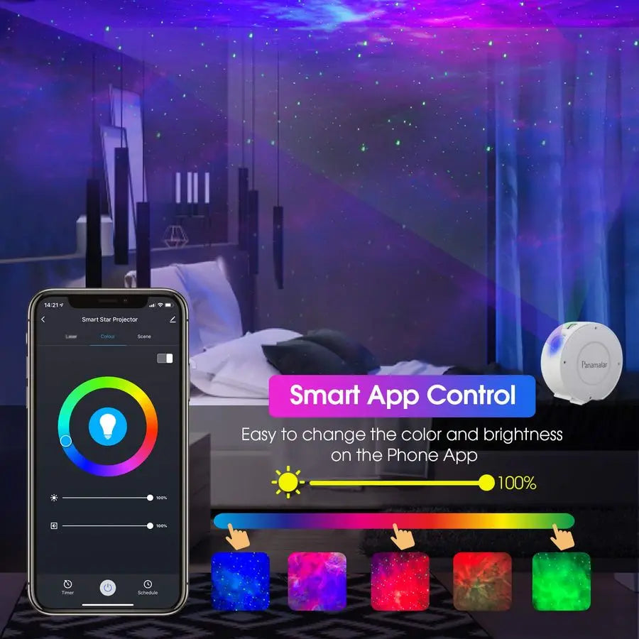 Smart Star Projector WiFi Galaxy Light Nebula Cloud With App And Alexa Control