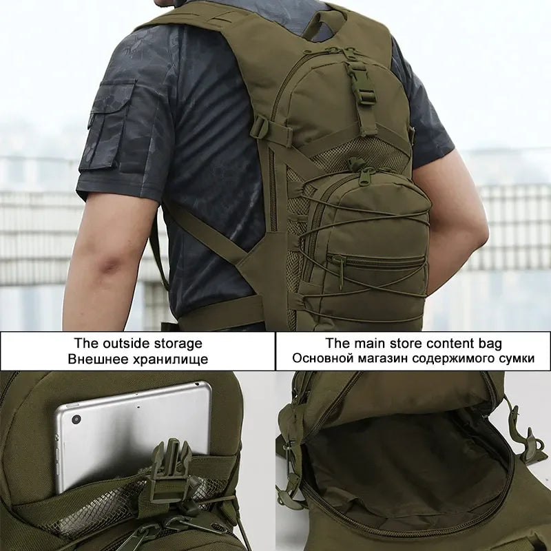 From scione, this 15L Molle tactical backpack is your versatile companion for cycling, hiking, camping, and everyday adventures.