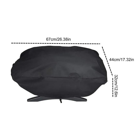 Protect your grill from rain, dust, and sun with this durable 210D Oxford BBQ cover for year-round protection.
