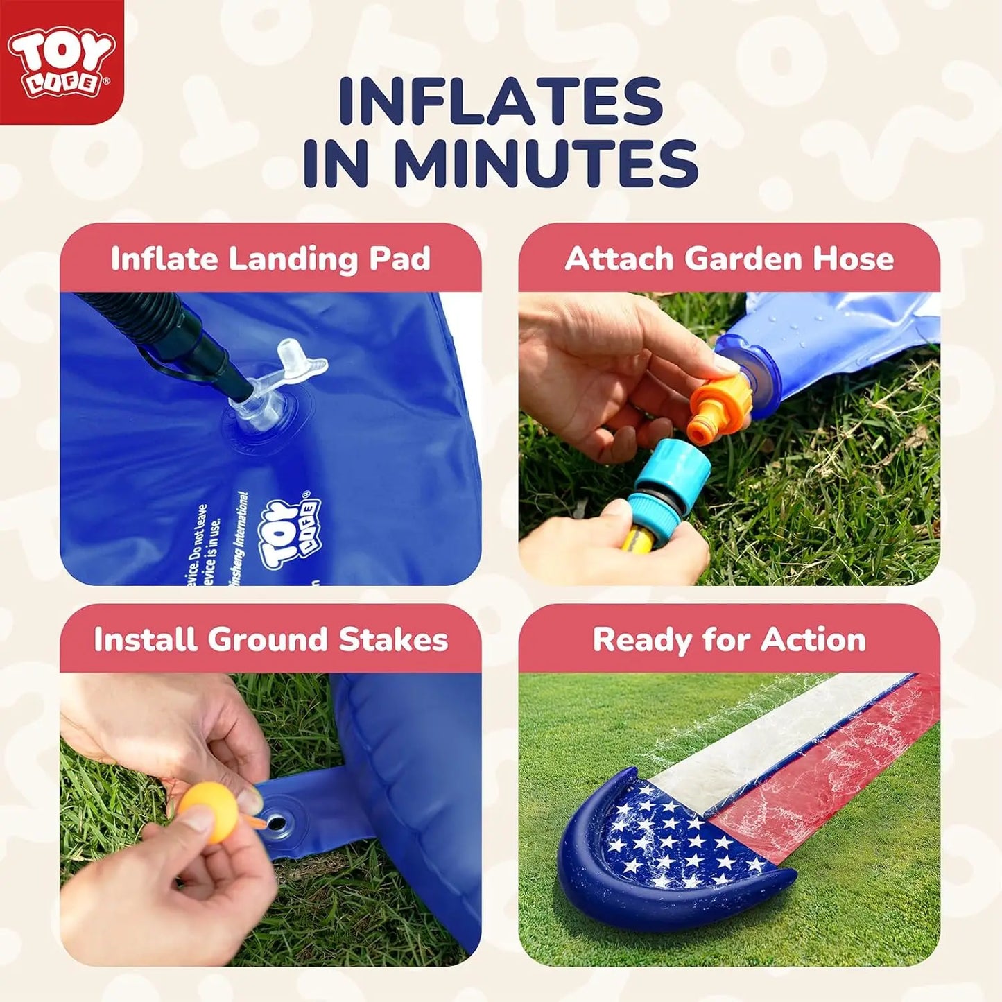 Turn your backyard into the ultimate splash zone with this giant inflatable water slide.
