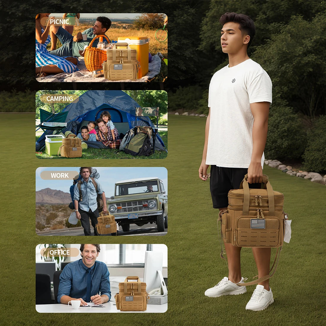 Meet your go-to tactical lunch companion from ReFire Gear, an 18L expandable, insulated cooler that keeps meals fresh on long workdays, camping trips, and any outdoor mission you tackle.