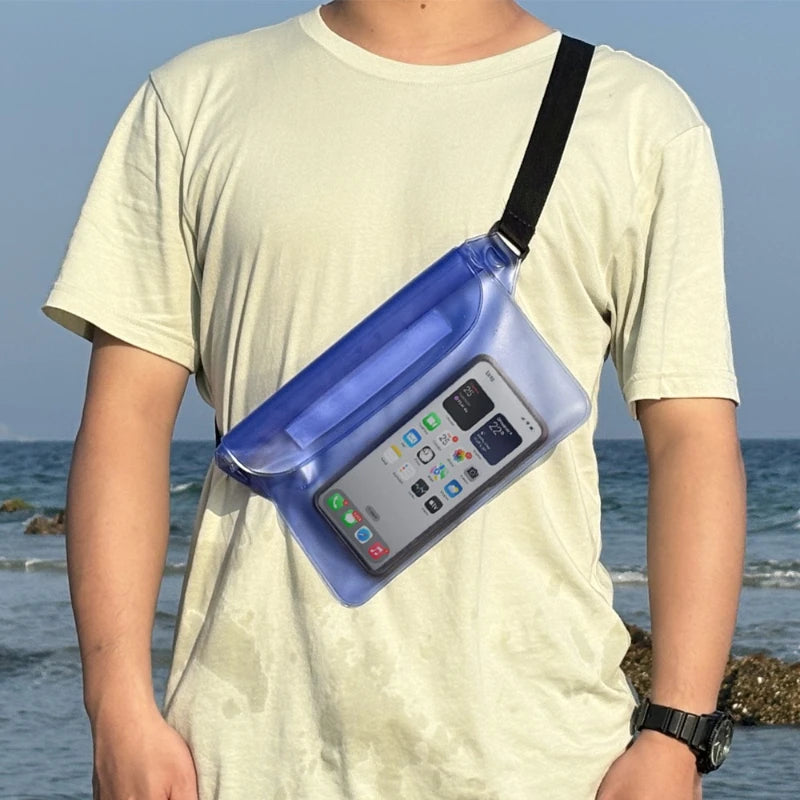 COMFYTRIP Waterproof Phone Pouch Dry Bag With Adjustable Strap Floating