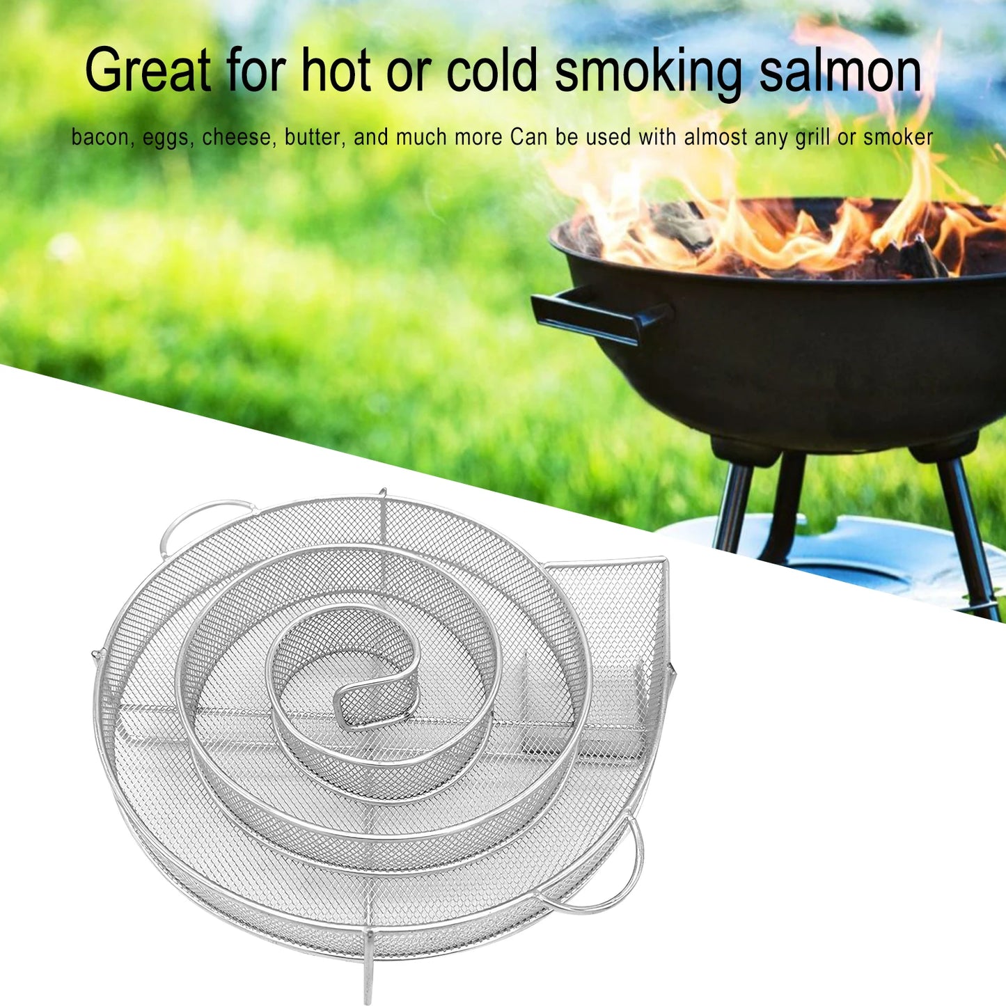BBQ Cold Smoke Generator Stainless Steel Smoke Box For Barbecue Grilling