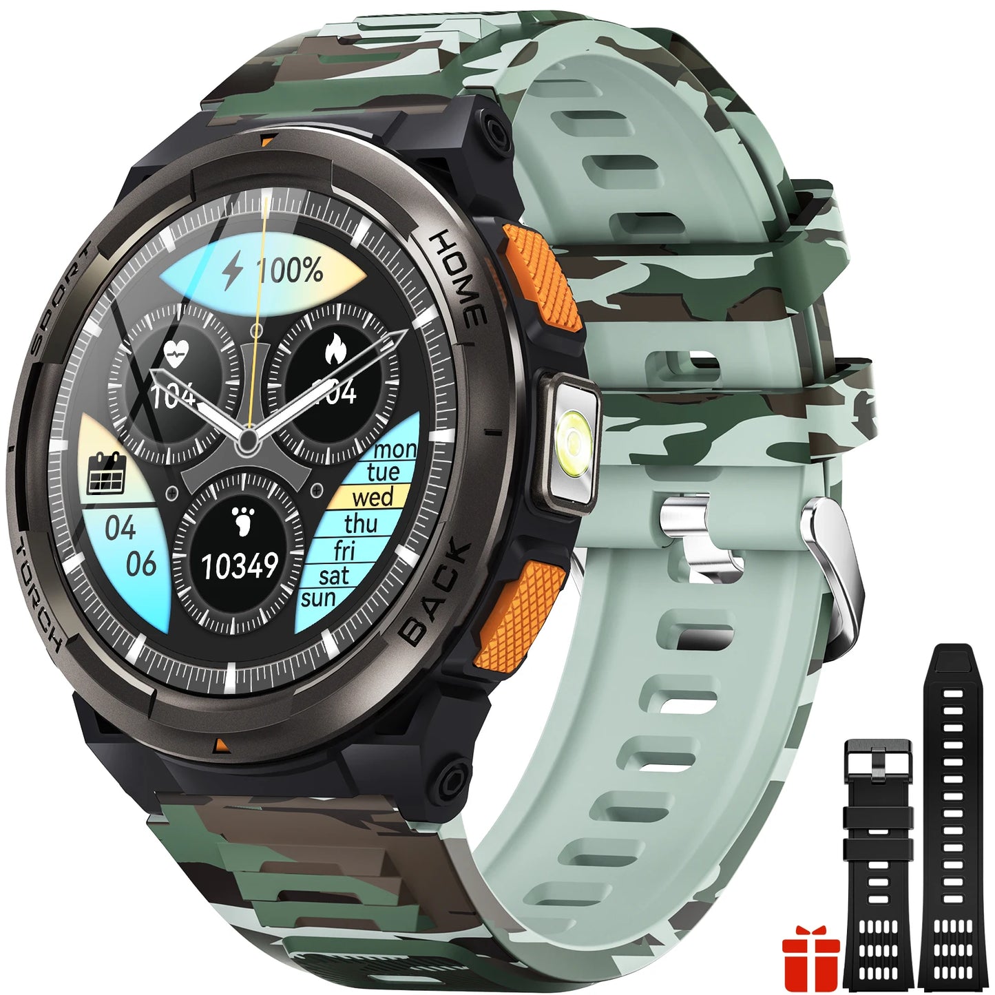 EIGIIS KE5 1.45 Inch Smartwatch With Compass Barometer Altimeter 3ATM Waterproof