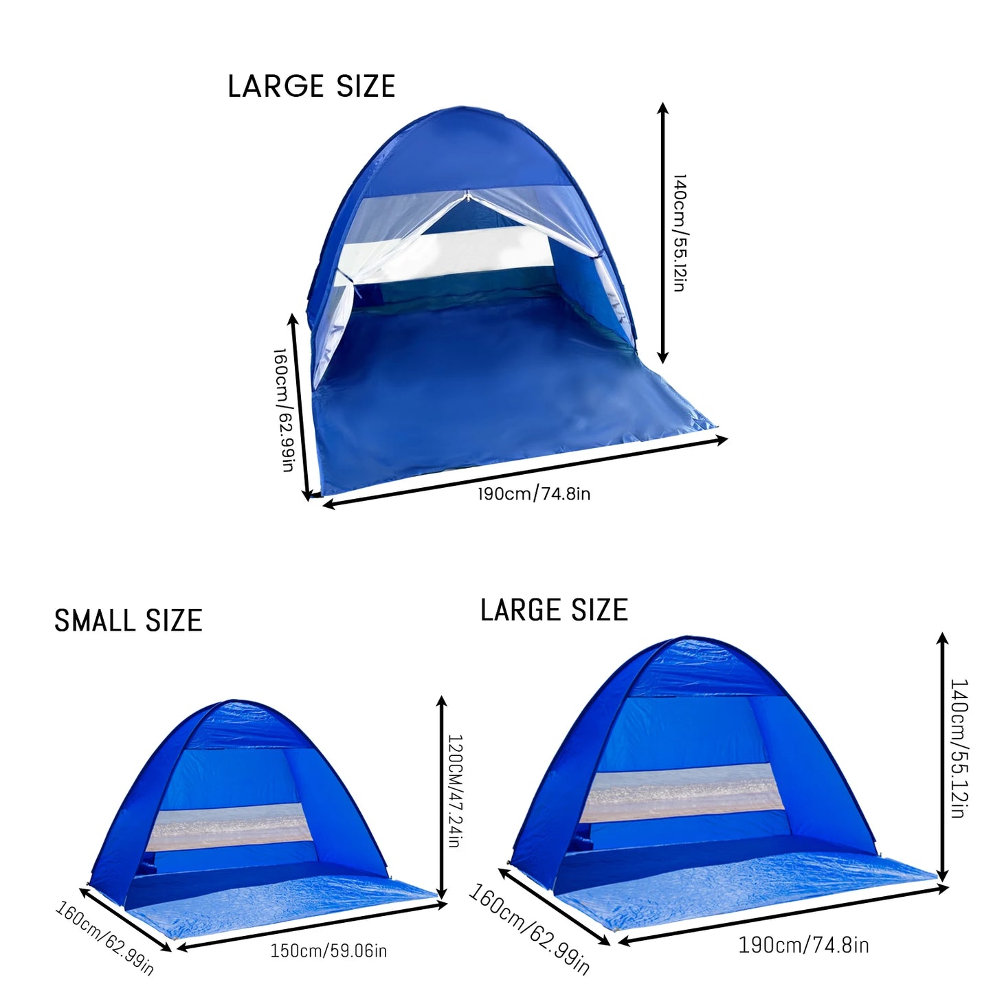 Escape the sun and sand with the Pakicetus Auto Open Beach Tent, your effortless shelter for seaside adventures, perfect for families and solo explorers alike.