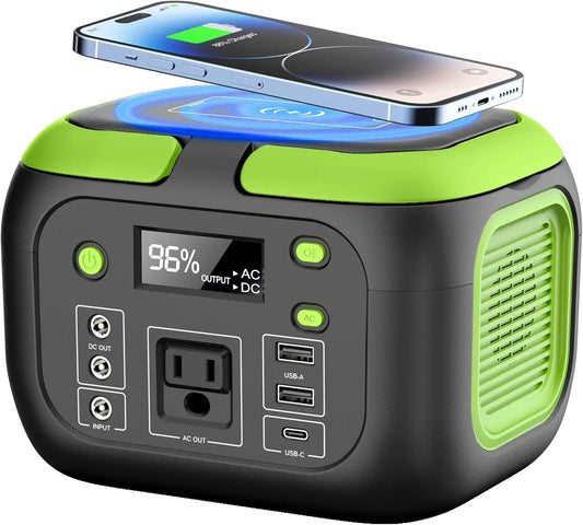 SinKeu 200W Portable Power Station 155Wh Solar Generator 110V AC