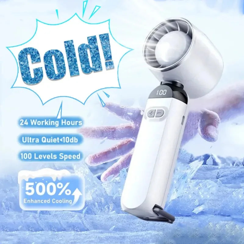 Stay cool anywhere with this versatile 3-in-1 handheld fan designed for quick relief, everyday use, and travel.