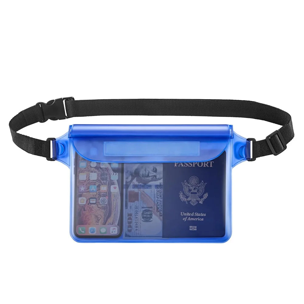COMFYTRIP Waterproof Phone Pouch Dry Bag With Adjustable Strap Floating