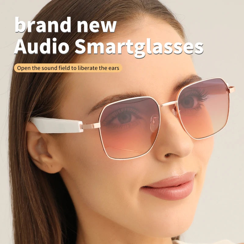 MOPINK MZ02 Smart Glasses With Bluetooth Speaker For Hands Free Calling Music
