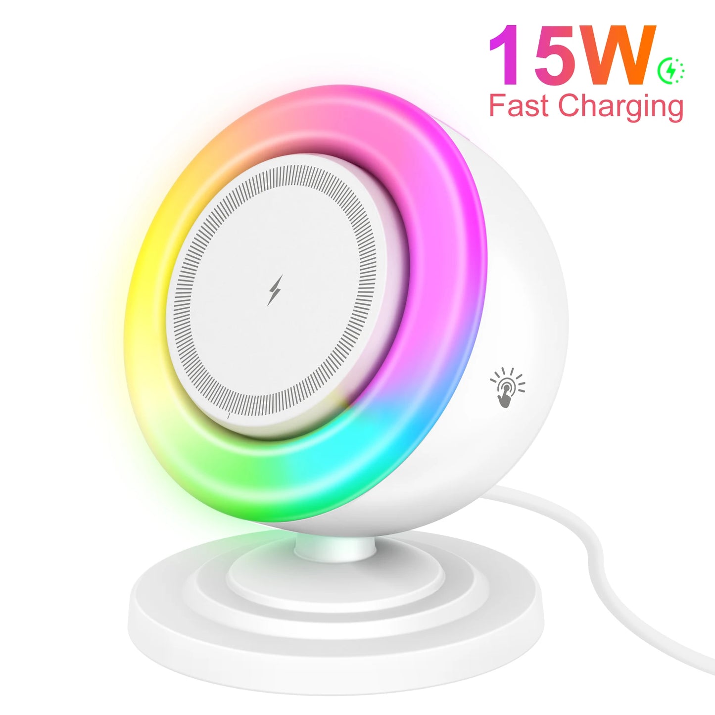 Magnetic Wireless Charger Stand 15W 4-In-1 For MagSafe iPhone 15 16 17 Pro Max
