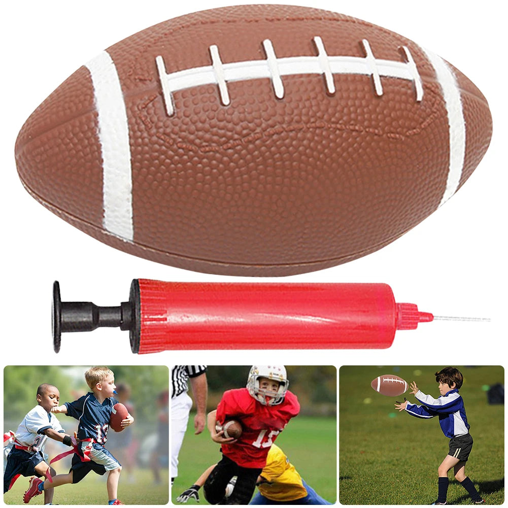 APWIKOGE inflatable football brings safe, portable fun to you and your family for active play.