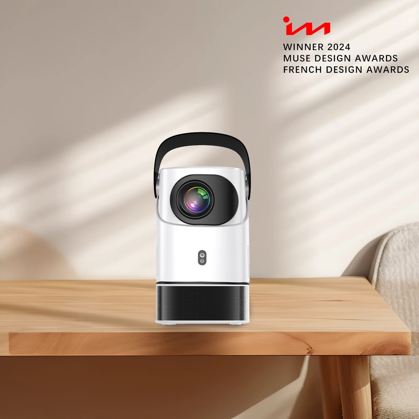 FEEL WOW Portable Android Projector With Native Stand And Home Theater WiFi HDMI