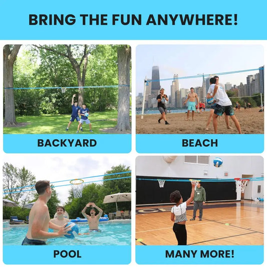 BALL Portable Adjustable Height Floating Basketball Hoop For Outdoor Yard