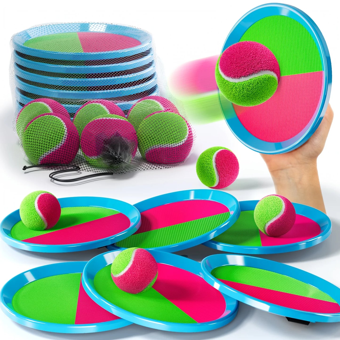 Turn every sunny afternoon into a lively toss and catch adventure with the NONED Sucker Sticky Ball.